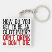 Recovery Old Timer Joke Sleutelhanger (Achterkant)