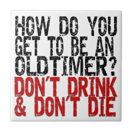 Recovery Old Timer Joke Tegeltje