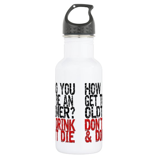 Recovery Old Timer Joke Waterfles (Voorkant)