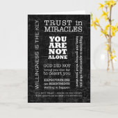 Recovery Quottes Poster 2-kaart Kaart (Gele Bloem)