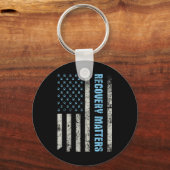 Recovery S - Sobriety Jubileum Sober Aa Na Sleutelhanger (Voorkant)