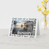 recovery slogan sereniteit kaart 25 (Gele Bloem)