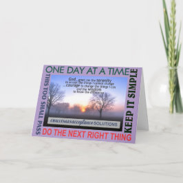 recovery slogan wijsheid kaart 25