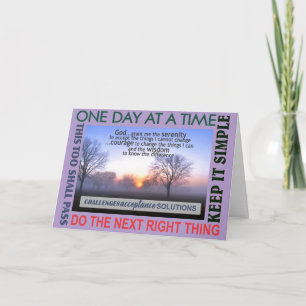 recovery slogan wijsheid kaart 25