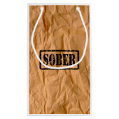 Recovery Sobriety Sober Gift Bag Klein Cadeauzakje (Achterkant)