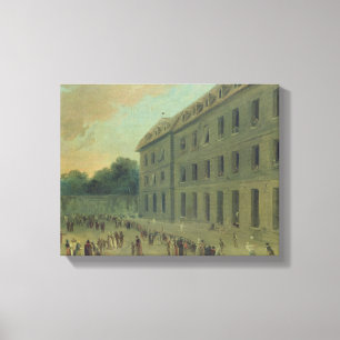 Recreatie in de gevangenis van Saint-Lazare Canvas Afdruk