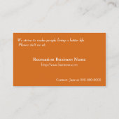 Recreatie visitekaartjes, koeien in water visitekaartje (Achterkant)