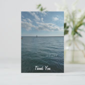 Recreatief leven op het meer bedankkaart (Staand voorkant)