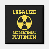 Recreatief plutonium gelegaliseerd magneet (Voorkant)