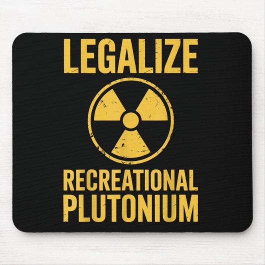 Recreatief plutonium gelegaliseerd muismat (Voorkant)