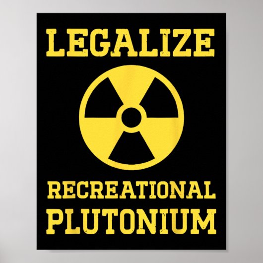 Recreatief plutonium gelegaliseerd poster (Voorkant)