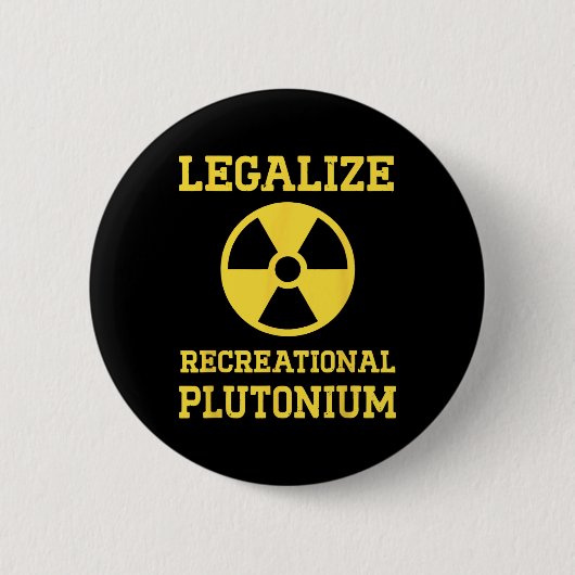Recreatief plutonium gelegaliseerd ronde button 5,7 cm (Voorkant)
