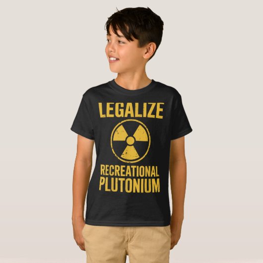 Recreatief plutonium gelegaliseerd t-shirt (Voorkant volledig)