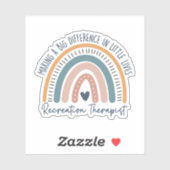 Recreatietherapeut Rainbow, Recreatietherapie Sticker (Vel)