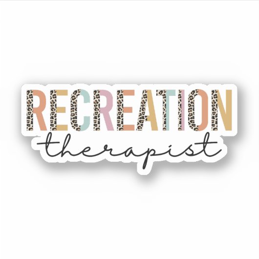 Recreatietherapie Gift, Recreatietherapie Sticker (Voorkant)
