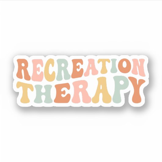 Recreatietherapie, Recreatietherapie Gift Sticker (Voorkant)