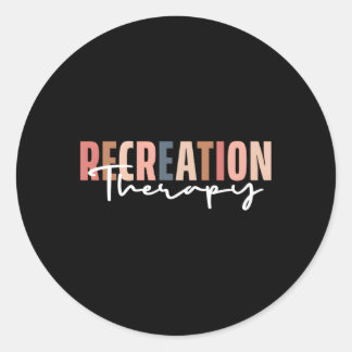 Recreatietherapie Therapeut RT Maand Recreatie Ronde Sticker