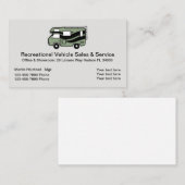 Recreatievoertuig en motorhuizen visitekaartje (Voorkant / Achterkant)