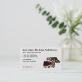 Recreatievoertuigen en campers visitekaartje (Staand voorkant)