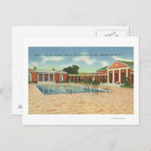 Recreation Bldg Interior Court and Pool Uitzicht Briefkaart (Voorkant / Achterkant)