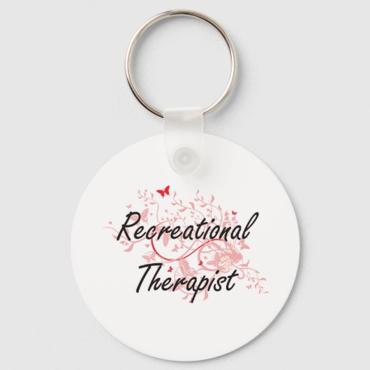Recreationeel therapistisch artistiek baanontwerp  sleutelhanger (Voorkant)