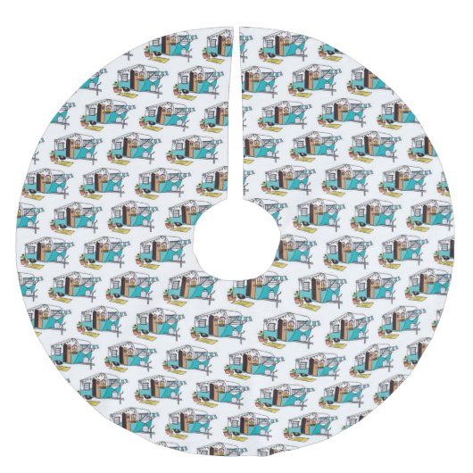 **RECREATIONEEL VOERTUIG** KERSTBOOM ROK (Voorkant)