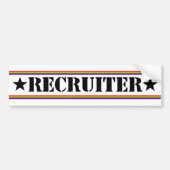Recruiter Bumpersticker (Voorkant)