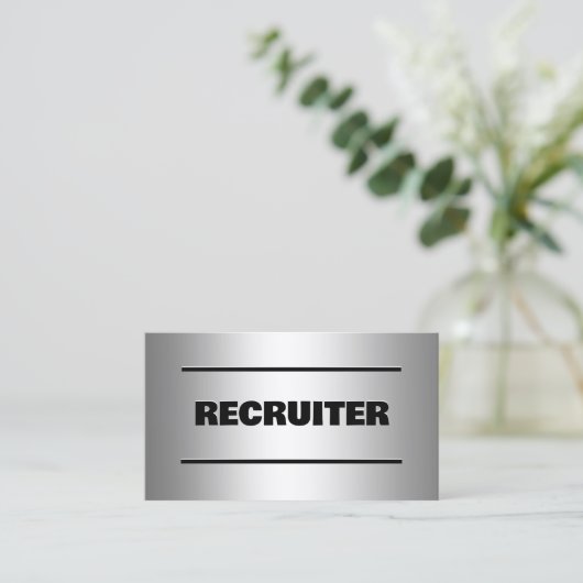 Recruiter Custom QR Visitekaartje (Staand voorkant)