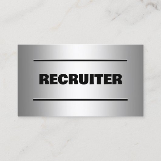 Recruiter Custom QR Visitekaartje (Voorkant)