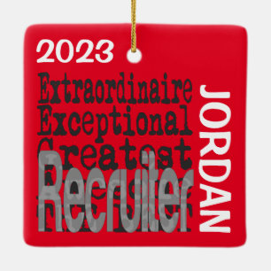 Recruiter Extraordinaire CUSTOM Keramisch Ornament