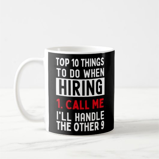 Recruiter Huren Top 10 lijst Bel me Koffiemok (Links)