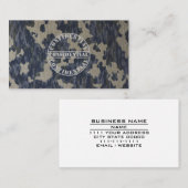 Recruiter militaire strijdkrachten vervaagde camou visitekaartje (Voorkant / Achterkant)