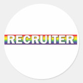Recruiter Ronde Sticker (Voorkant)