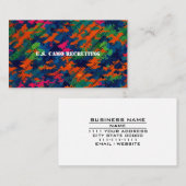 Recruiter van de strijdkrachten, U.S. Camouflage G Visitekaartje (Voorkant / Achterkant)