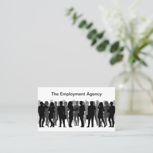 Recruiter Visitekaartjes van het uitzendbureau (Staand voorkant)