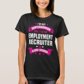 recruiter voor arbeidsbemiddeling t-shirt (Voorkant)