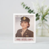 Recruiting Army Nurse Corp Briefkaart (Staand voorkant)