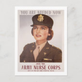 Recruiting Army Nurse Corp Briefkaart (Voorkant)