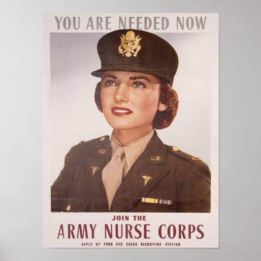 Recruiting Army Nurse Corp Poster (Voorkant)