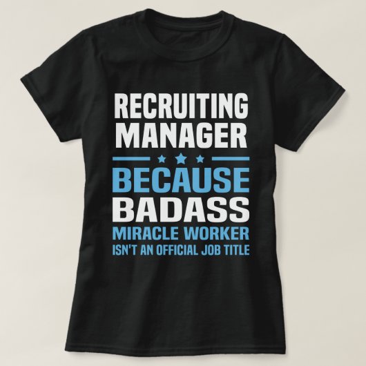 Recruiting Manager T-shirt (Design voorkant)