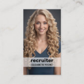 Recruitment Custom Foto en QR Visitekaartje (Voorkant)