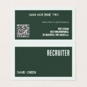 Recruitment Visitekaartjes met aangepaste QR (Buitenkant ongevouwen)