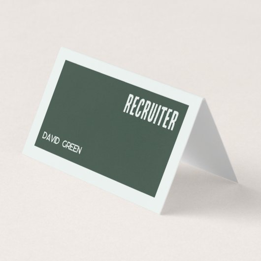 Recruitment Visitekaartjes met aangepaste QR (Voorkant)