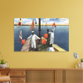 Recruits Learning Semaphore Signaling - US Navy Canvas Afdruk (Insitu (Woonkamer))