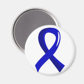 Rectaalkanker blauw lint 3 magneet (Voorkant / Achterkant)