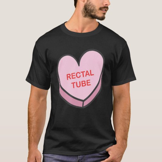 Rectal Tube Happy Valentines Day Heart Nurse Group T-shirt (Voorkant)
