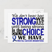 Rectale kanker hoe sterk we zijn briefkaart (Voorkant / Achterkant)