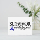 Rectale kanker overleving 18 briefkaart (Staand voorkant)