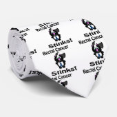 Rectale kanker Stinkt kunk Awareness Design Stropdas (Opgerold)