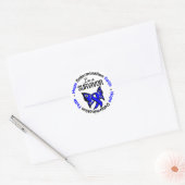 Rectale kanker Survivor Hope Determination Faith Ronde Sticker (Envelop)